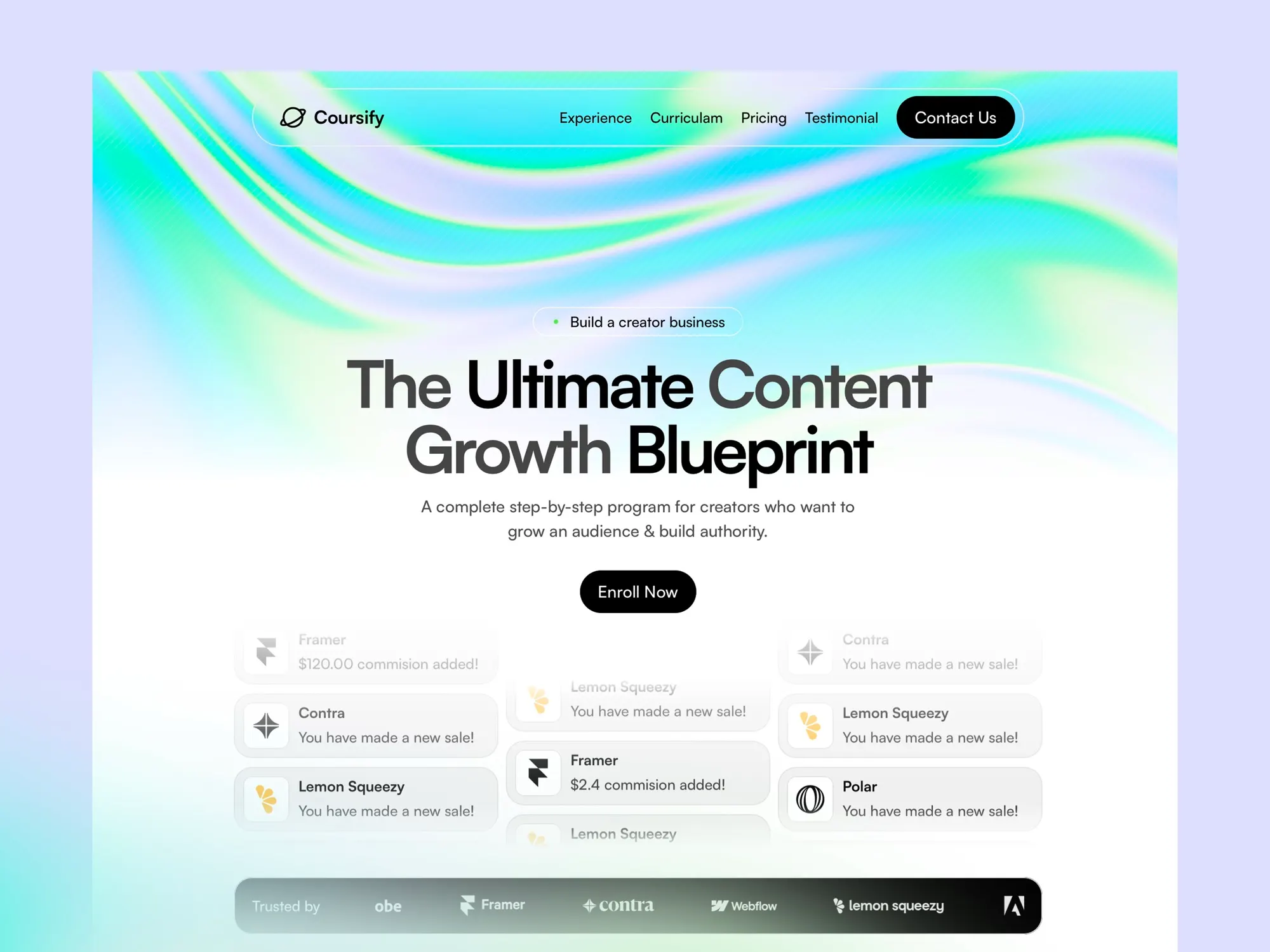 Coursify home page