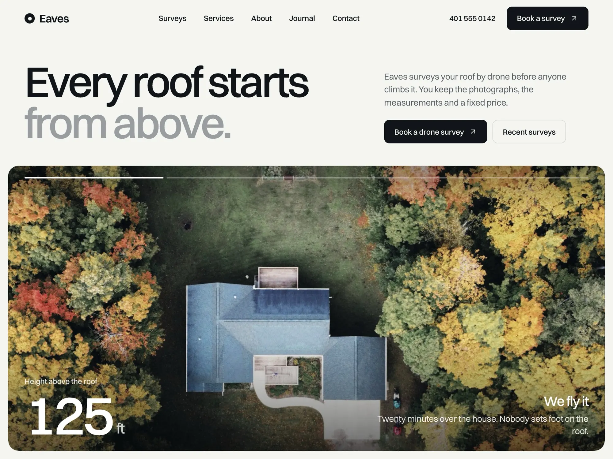 Eaves home page
