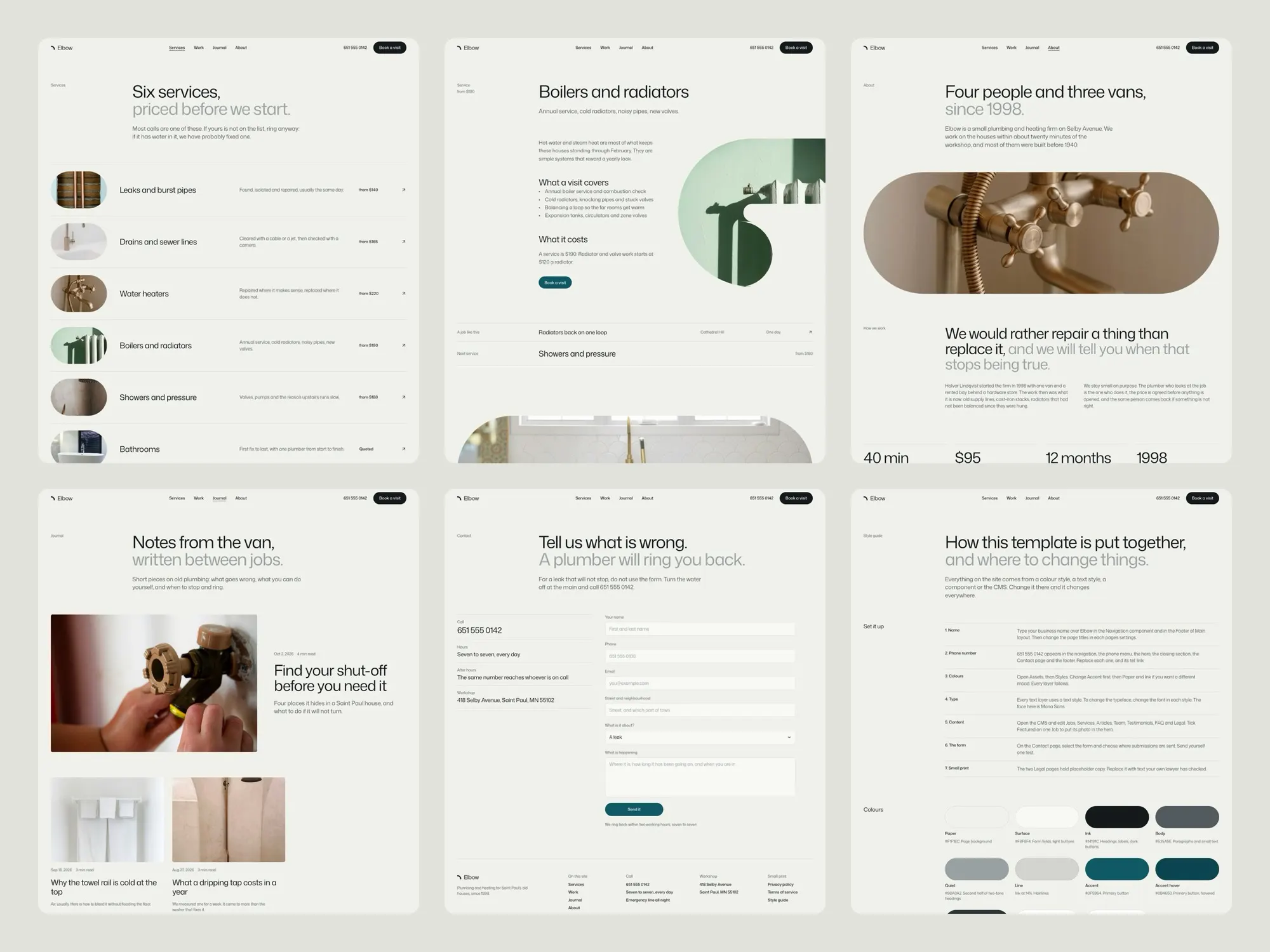 Elbow, more pages