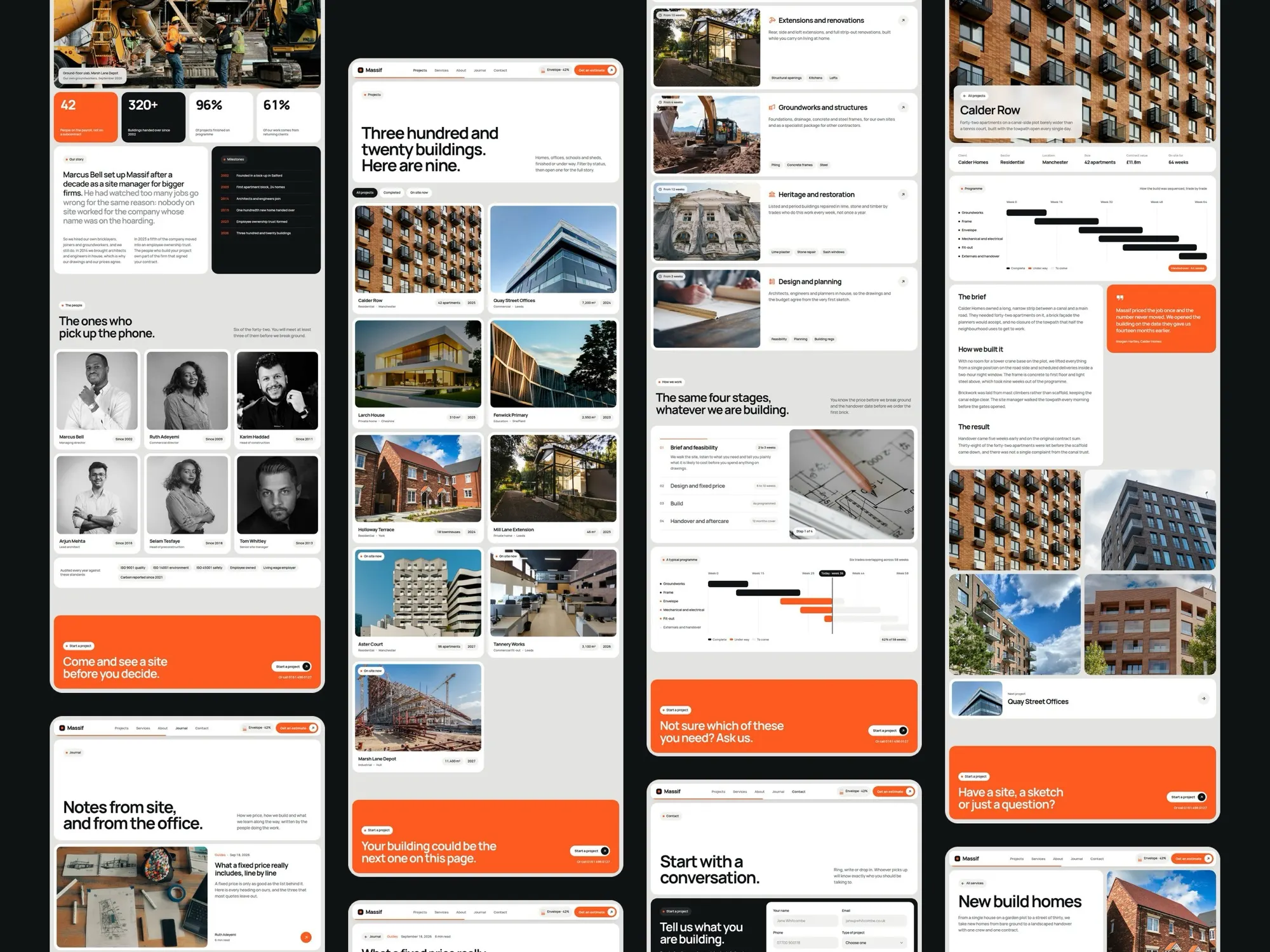 Massif, more pages