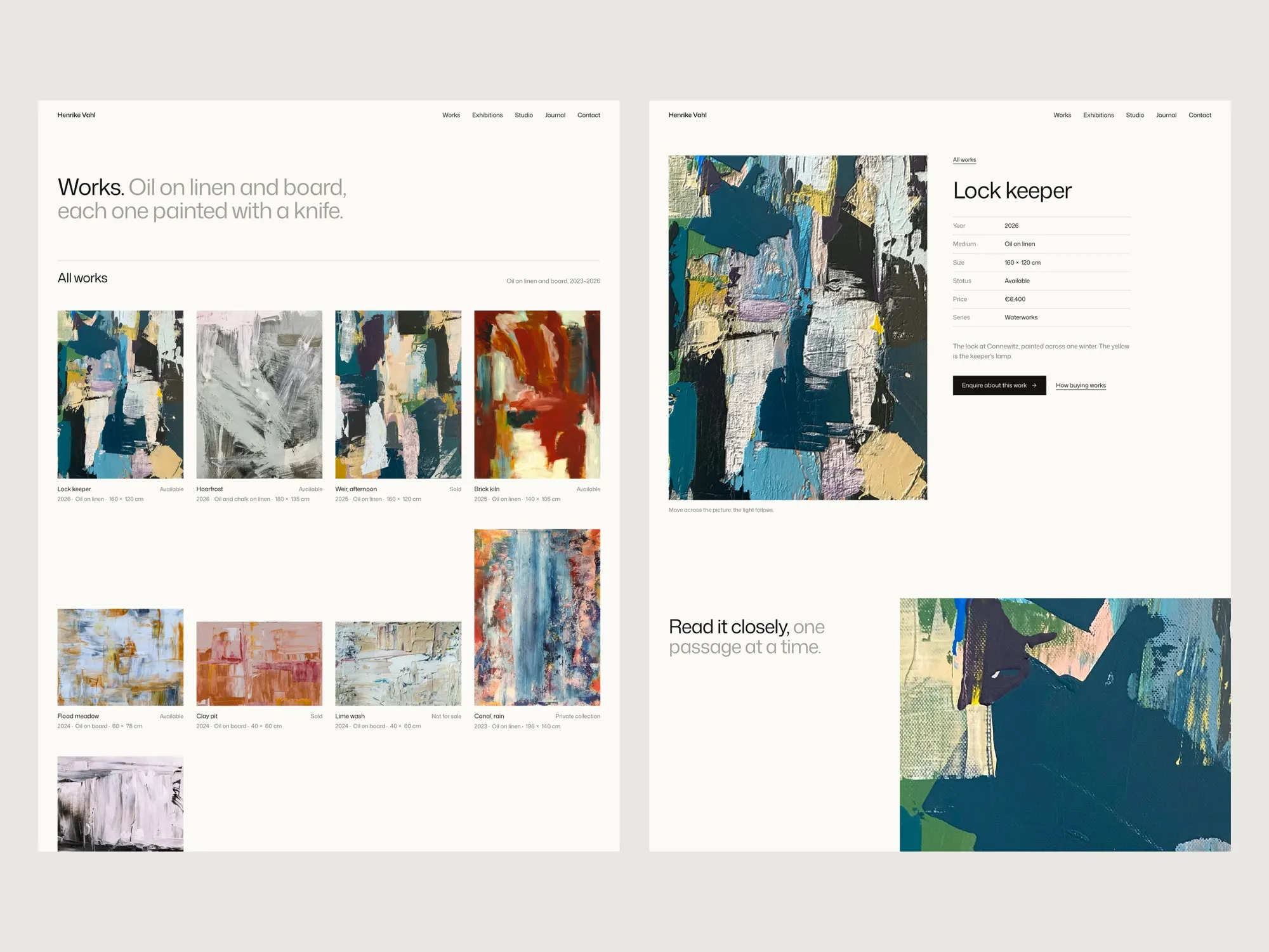Pentimento, more pages