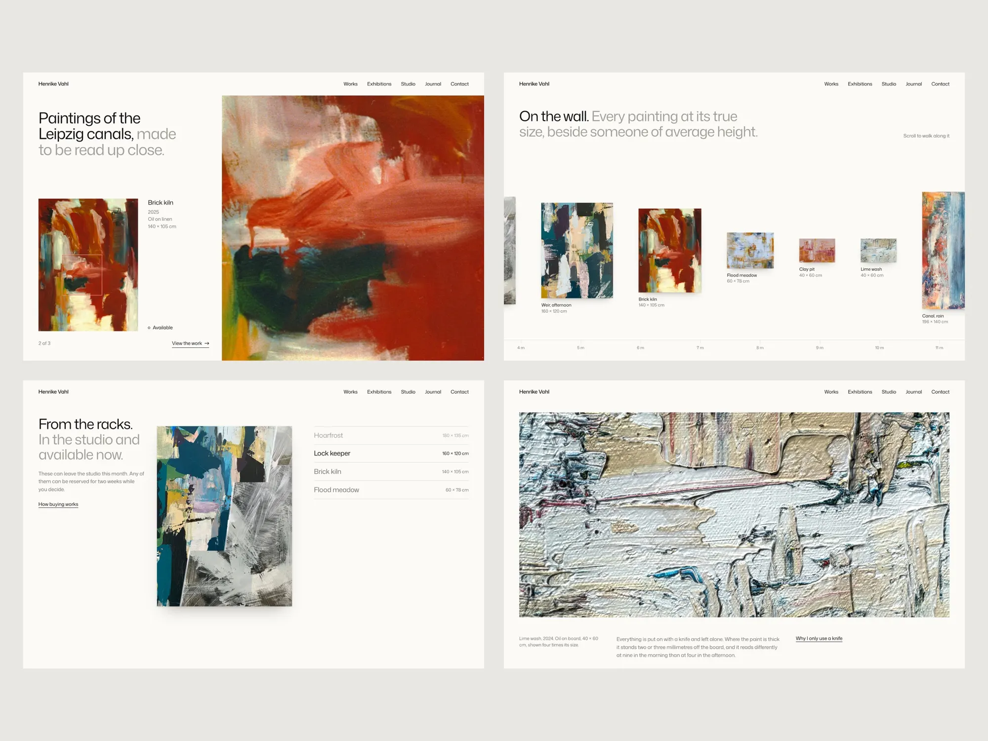 Pentimento: Paintings hung at their real size, with a close reading that follows your scroll.