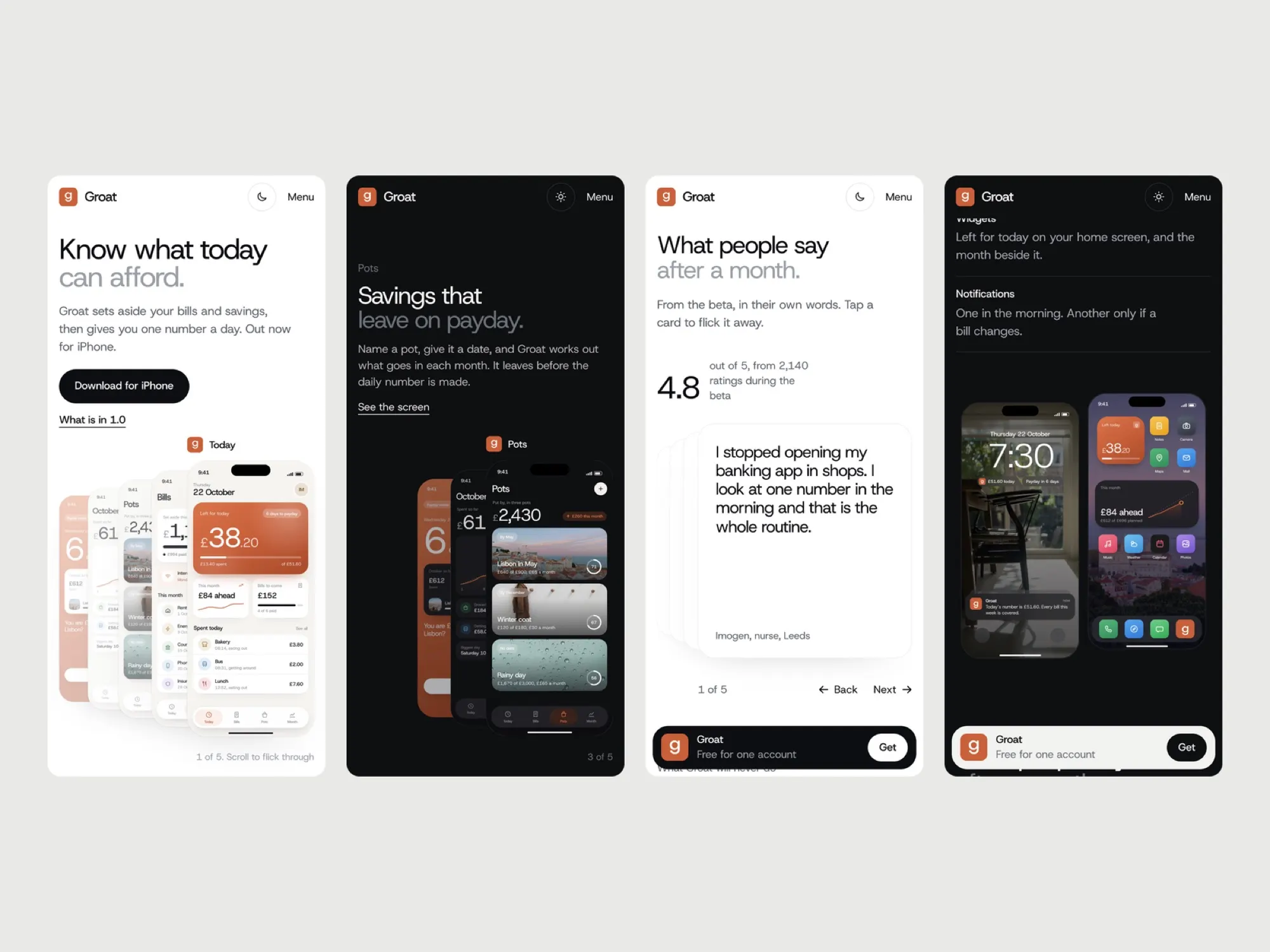 Recents, more pages