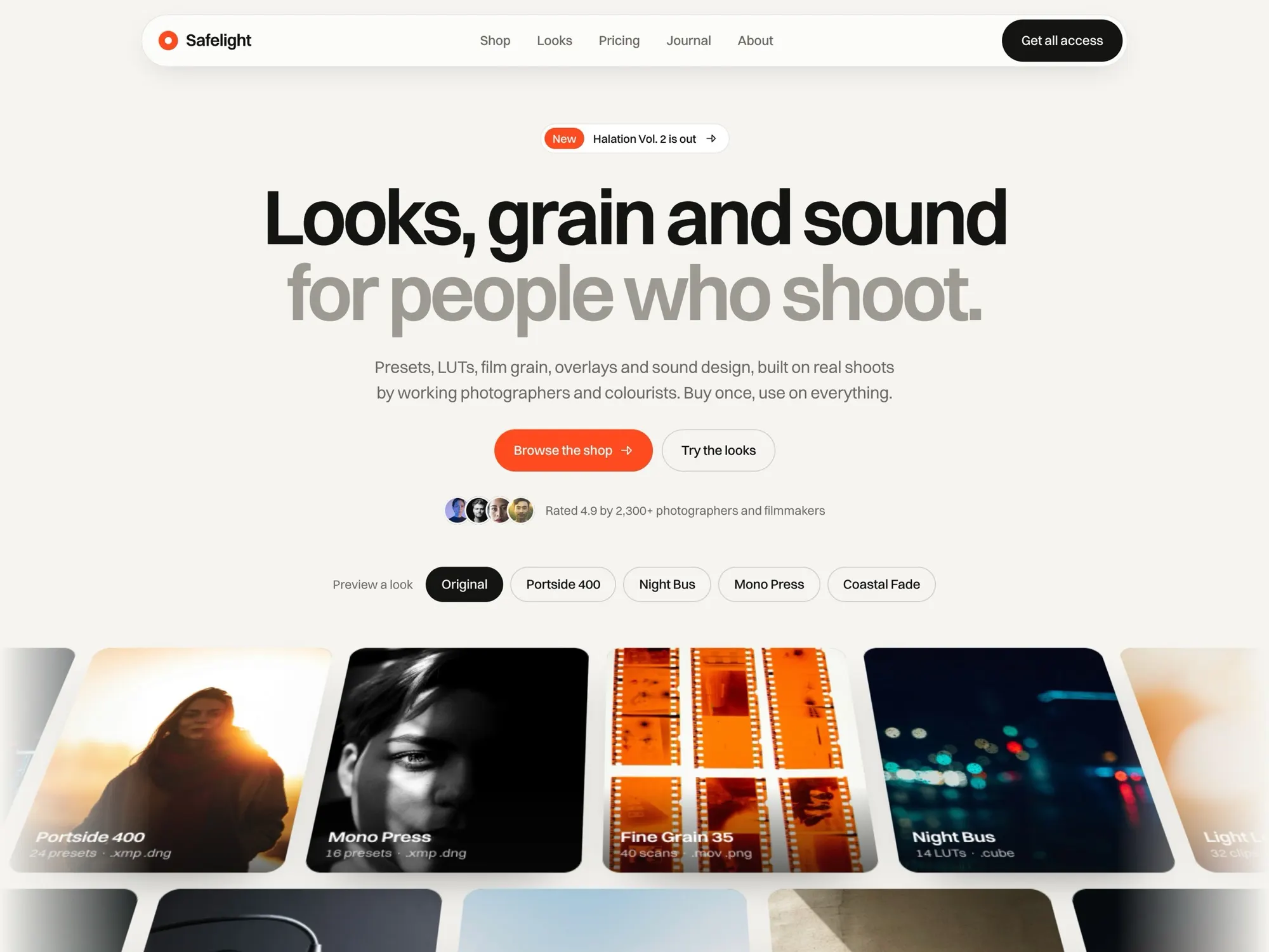 Safelight home page