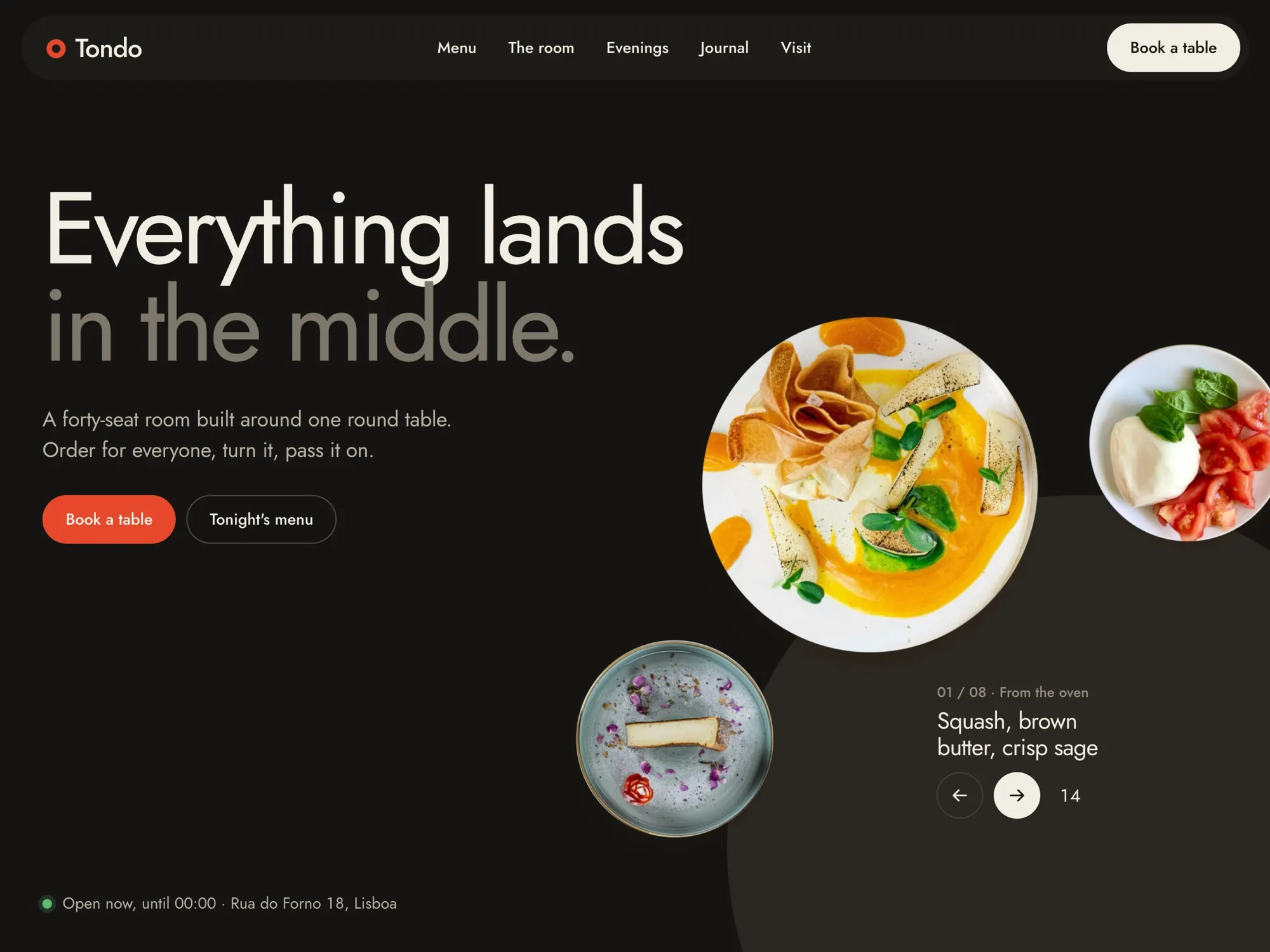 Tondo home page