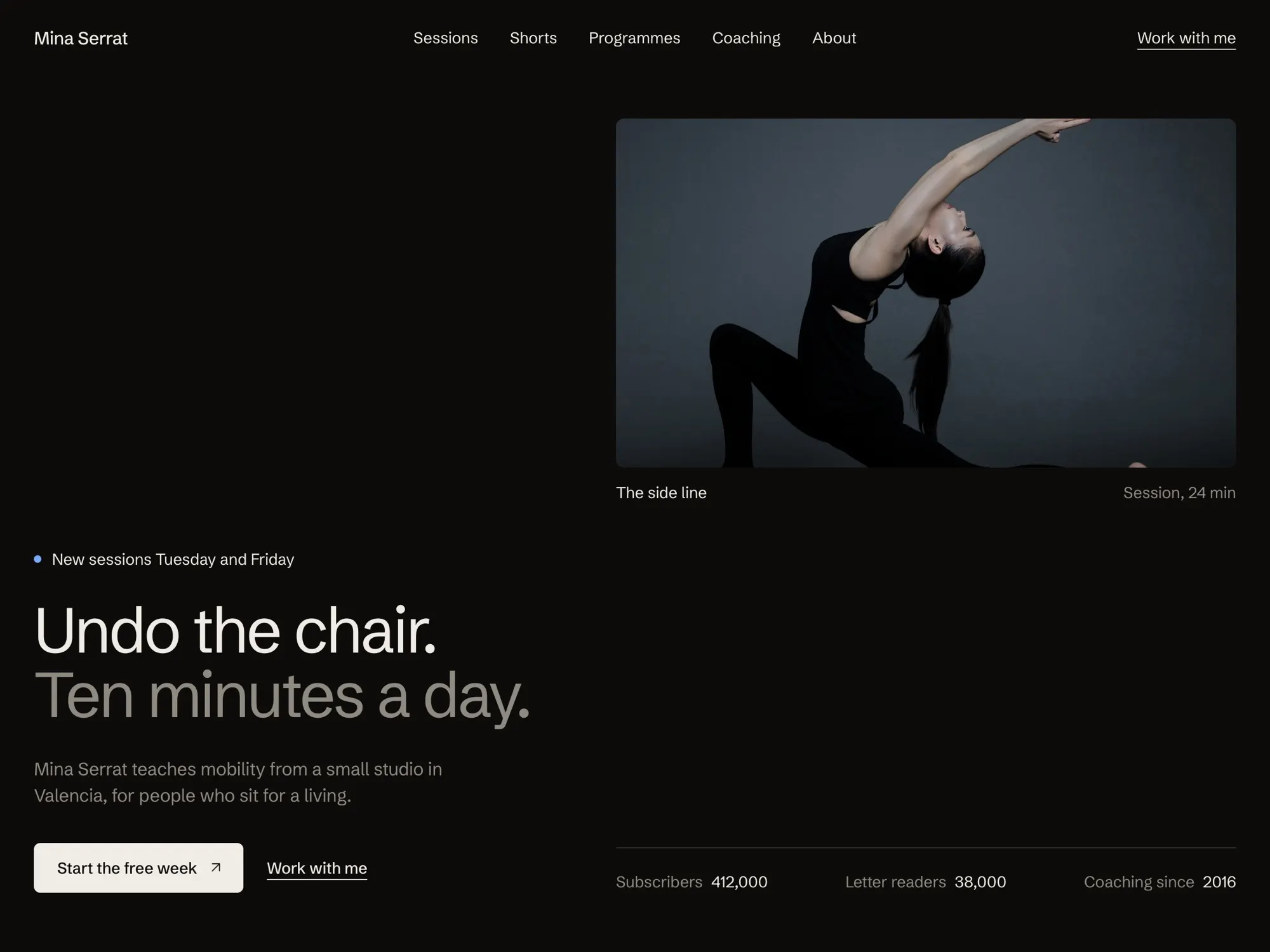 Upright home page